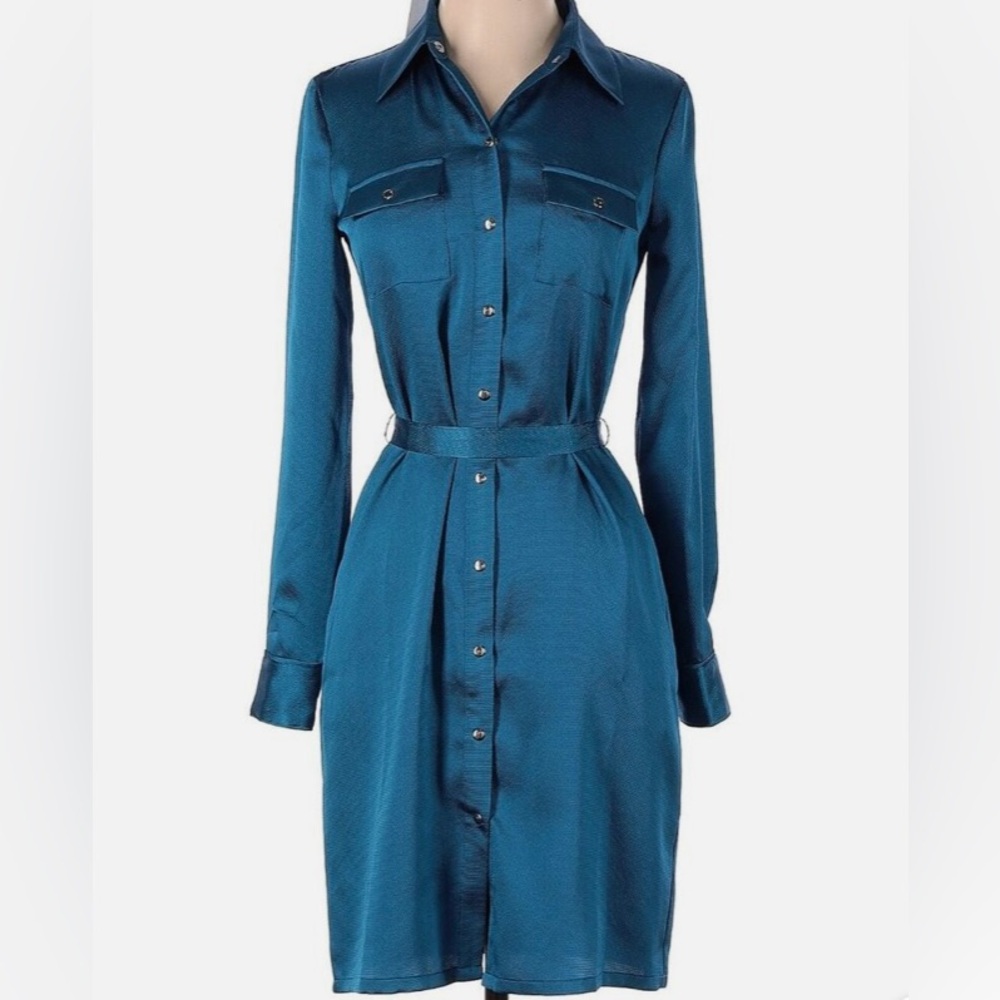 White House Black Market Snap Shirt Dress. NWOT